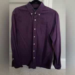 J Crew Button Down - Maroon & Navy
